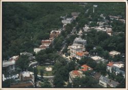 Aerial View of Sheridan Circle and Kalorama Neighborhood Postcard