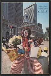 Clown Entertainer at Faneuil Hall Marketplace Postcard