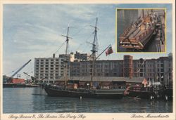 Brig Beaver II, The Boston Tea Party Ship Postcard