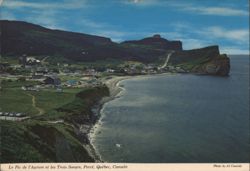 Peak 'o Dawn and the Three Sisters, South Beach Postcard