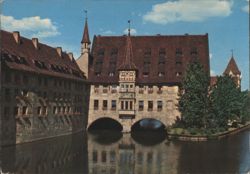 Heilig-Geist-Spital over the Pegnitz River Postcard