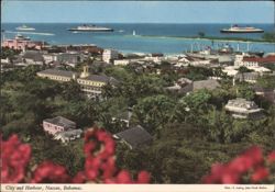 Panoramic View of Nassau City and Harbour Postcard