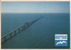 Chesapeake Bay Bridge-Tunnel, North Channel Bridge Postcard