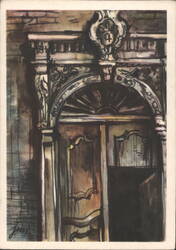 Portal from Kanoniczna Street by Jan Marcin Szancer Postcard
