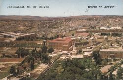 Mt. of Olives View, Chapel of the Ascension & Old City Postcard