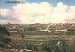 General View of the Old City from Mount of Olives Postcard