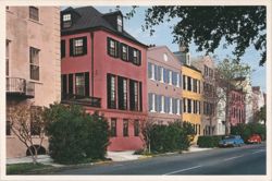 Rainbow Row Historic Houses on East Bay Street Postcard