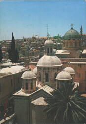 Via Dolorosa Domes and Rooftops Postcard