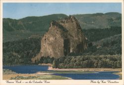 Beacon Rock on the Columbia River Postcard