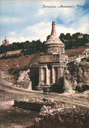 Absalom's Pillar in the Kidron Valley Postcard
