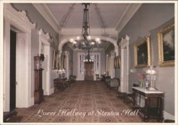Lower Hallway at Stanton Hall Postcard