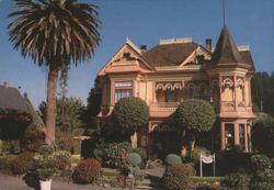 The Gingerbread Mansion, Queen Anne/Eastlake Victorian Postcard