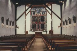 San Francisco de Asis Church Interior and Reredos Postcard