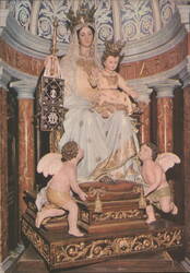 Statue of the Madonna, Stella Maris Monastery Postcard