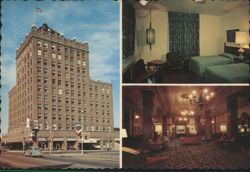 The Marcus Whitman Hotel, Exterior and Interior Views Postcard
