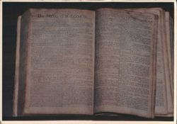Abraham Lincoln Family Bible, 1799 Neufchatel Bible Postcard