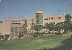 The Histadrut House with Menorah Tower Postcard