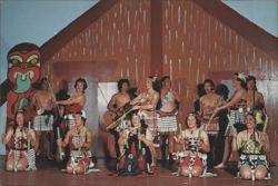 Rotorua Maori Culture Theatre Mau Raukau Stick Game Postcard