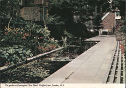 Garden and Patio at Kensington Close Hotel Postcard