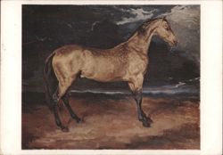 A Horse Frightened by Lightning by Théodore Géricault Postcard