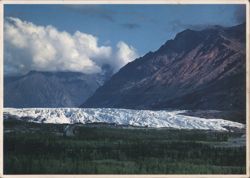 Matanuska Glacier View from Glenn Highway Postcard