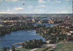View from Kaknäs Tower, Djurgården Postcard
