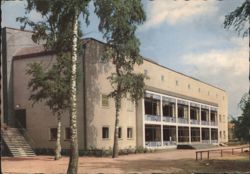 Halmstad Sporthallen Building Exterior Postcard