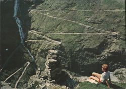 View of Trollstigvegen (The Giants' Road) Postcard
