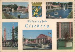 Multi-View Scenes of Liseberg Amusement Park Postcard