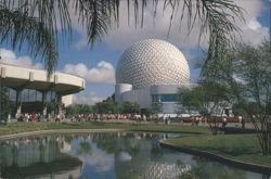 Spaceship Earth and CommuniCore, Future World, Epcot Center Postcard