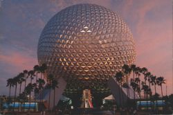 Spaceship Earth Geosphere at Epcot Center Postcard