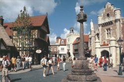 United Kingdom Pavilion Street Scene, EPCOT Center Postcard