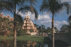 Disney EPCOT Mexico Pavilion Pyramid Postcard Chrome Postcard
