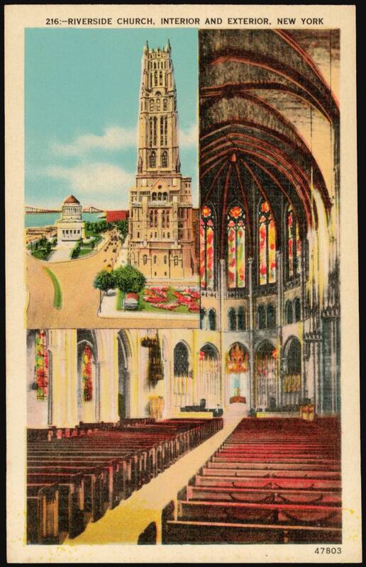Riverside Church, Interior and Exterior New York