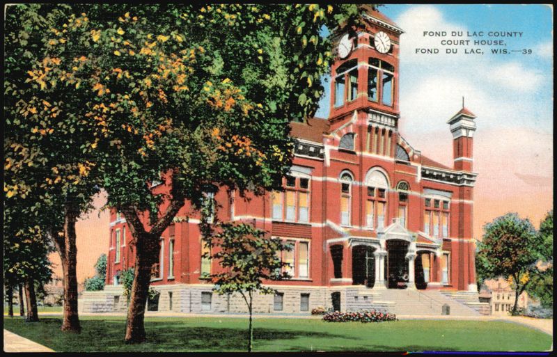 Fond du Lac County Court House, Clock Tower Wisconsin