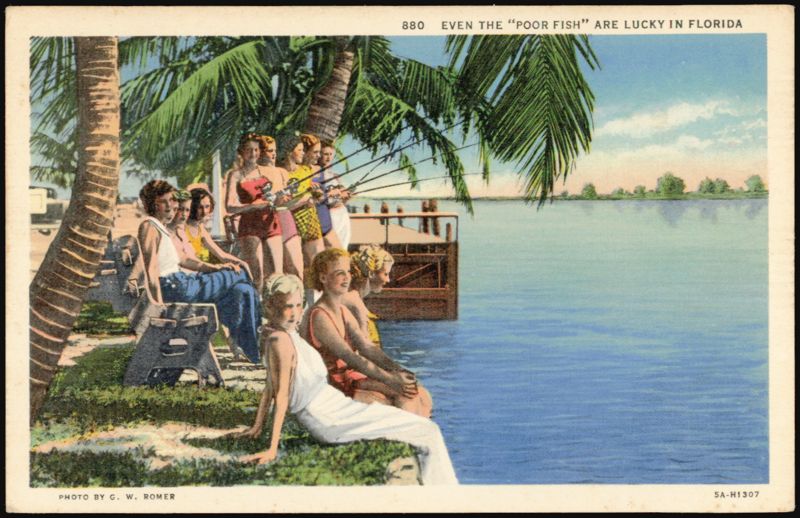 Women Fishing, Even the Poor Fish Are Lucky in Florida