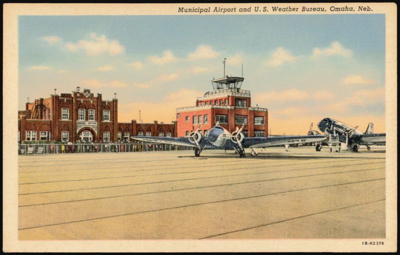 Municipal Airport and U. S. Weather Bureau, Omaha Nebraska