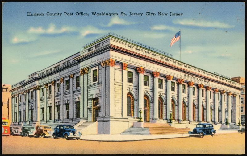 Hudson County Post Office, Washington St. Jersey City New Jersey