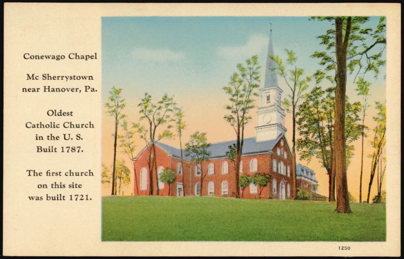 Conewago Chapel, Oldest Catholic Church in U.S. McSherrystown Pennsylvania