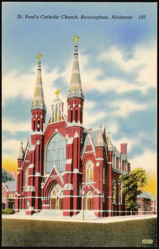St. Paul's Catholic Church Birmingham Alabama Technical Photograph Co.
