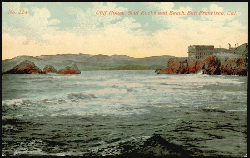 Cliff House, Seal Rocks and Beach San Francisco California