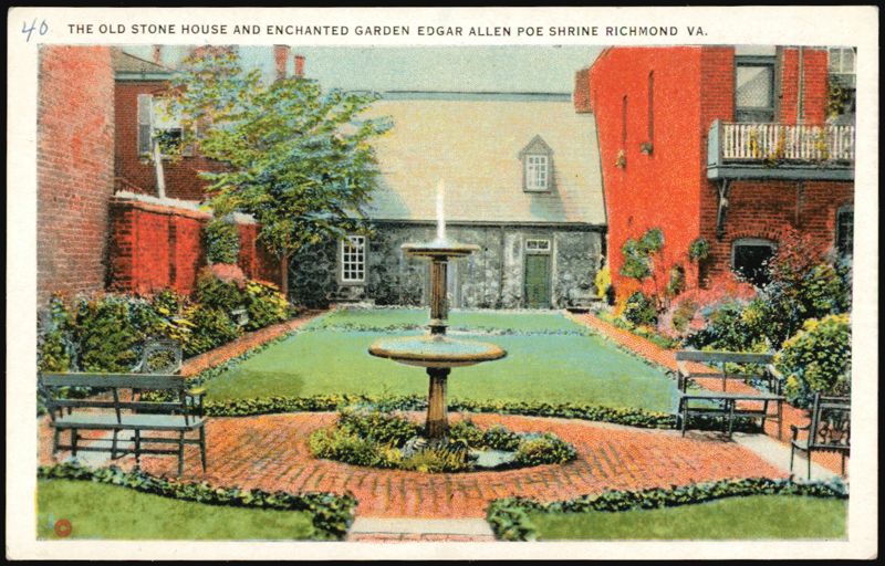 Old Stone House and Enchanted Garden, Edgar Allan Poe Shrine Richmond Virginia