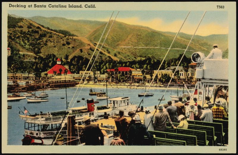 Docking at Santa Catalina Island, California