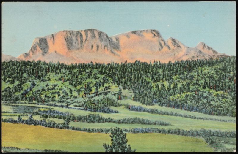 Hermit's Peak, Forming a Human Face, Santa Fe Trail Las Vegas New Mexico