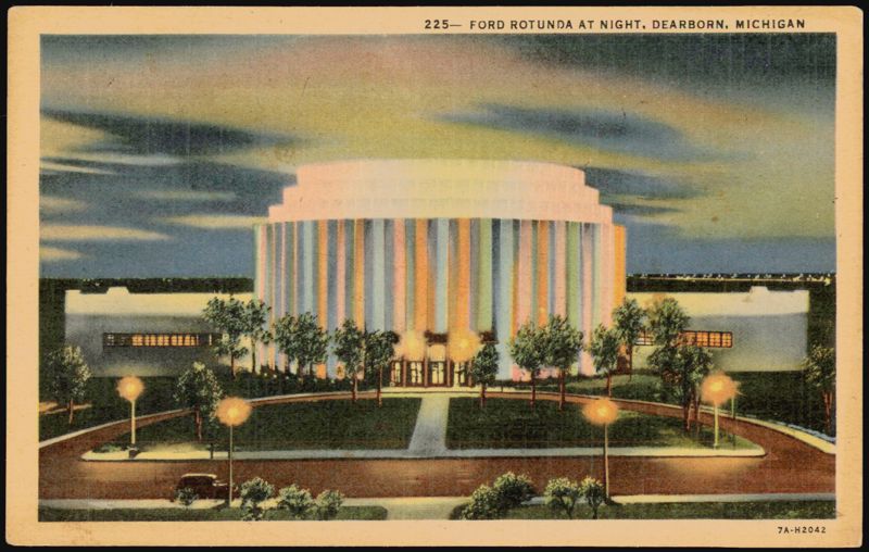 Ford Rotunda at Night Dearborn Michigan