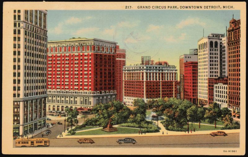Grand Circus Park, Downtown Detroit Michigan