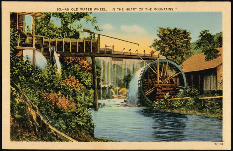 Old Water Wheel in the Heart of the Mountains North Carolina