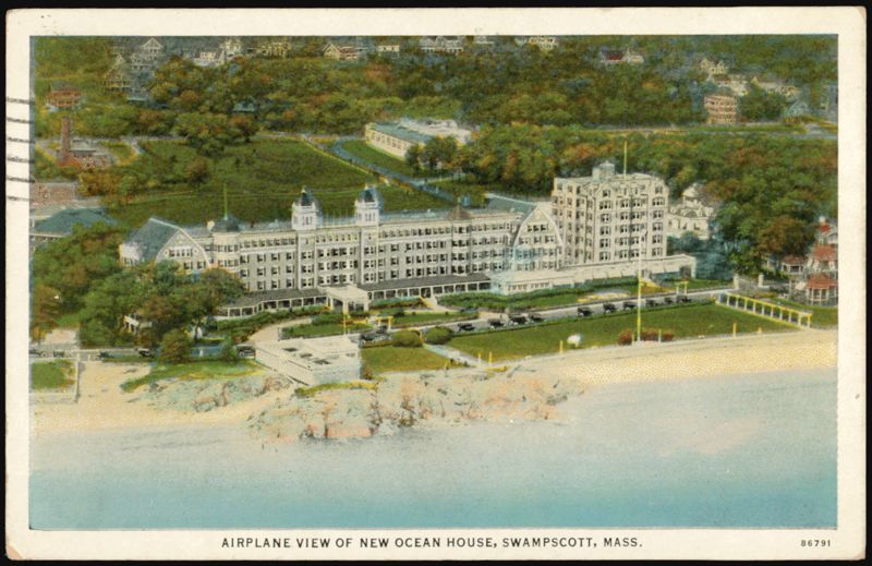 Airplane View of New Ocean House, Swampscott, MA Massachusetts