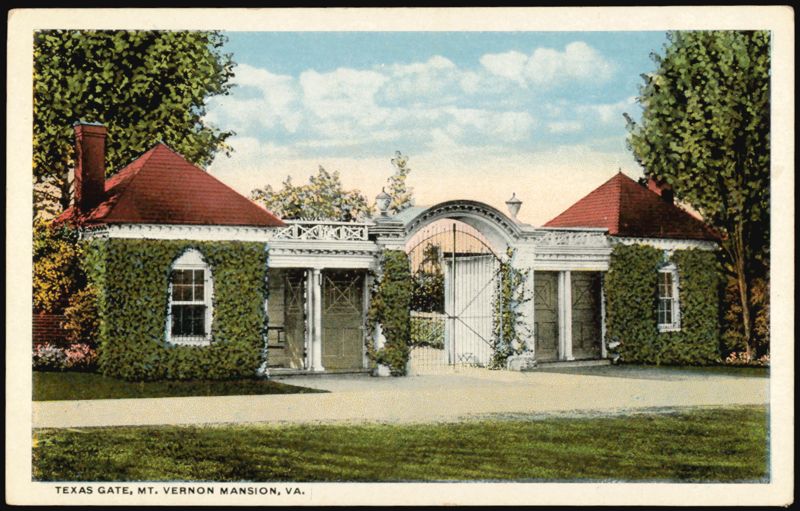 Texas Gate, Mount Vernon Mansion, VA Virginia