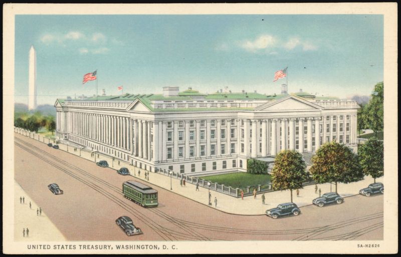 United States Treasury Building, Washington DC District of Columbia